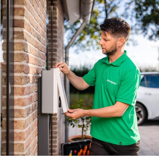 laadpaal installatie door Zonneplan
