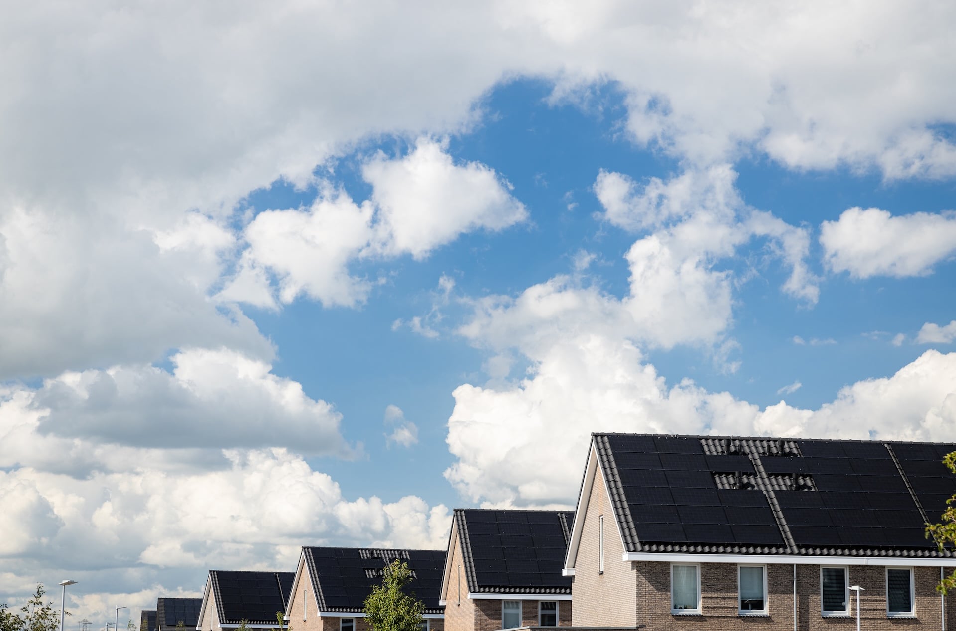Huis met zonnepanelen
